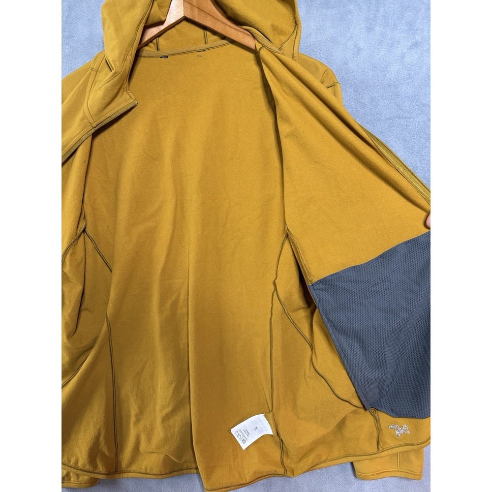 Arc'teryx Dallen Fleece Hoodie Men's M Yellow Full Zip Jacket Preppy Gorpcore - Picture 7 of 12